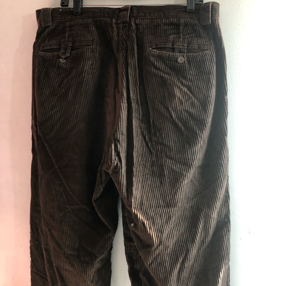 Men’s brown corduroy pants Navy & Green 36 waist, lenth 32”. - Picture 3 of 12